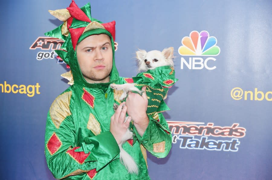 <em>NEW YORK, NY – AUGUST 11: Contestant Piff the Magic Dragon attends the “America’s Got Talent” season 10 taping at Radio City Music Hall on August 11, 2015 in New York City. (Photo by Michael Loccisano/Getty Images)</em>