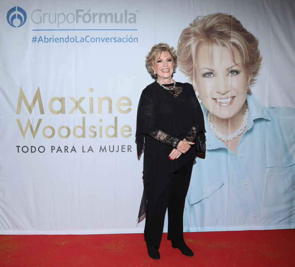MEXICO CITY, MEXICO - OCTOBER 16:  Maxine Woodside attends the 