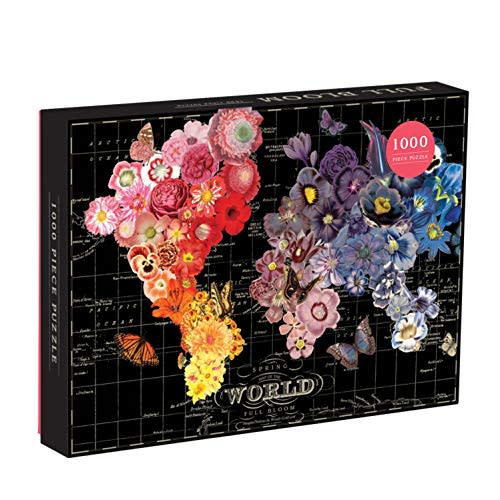 Galison Full Bloom World Map Puzzle (Amazon / Amazon)