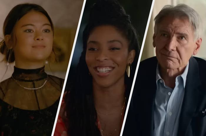 Lukita Maxwell as Alice, Jessica Williams as Gabby, and Harrison Ford as Paul are seen in the trailer for "Shrinking"