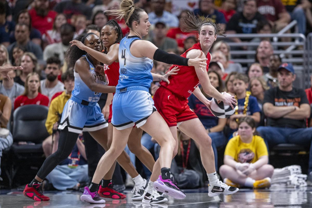 WNBA penalizes Chennedy Carter for foul on Caitlin Clark and fines Angel Reese for skipping postgame interview