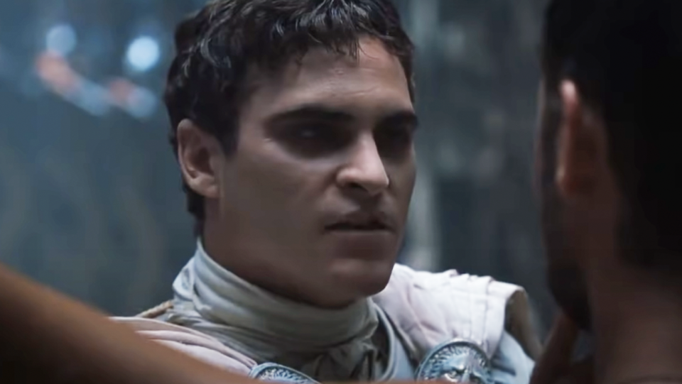 Joaquin Phoenix in "Gladiator"