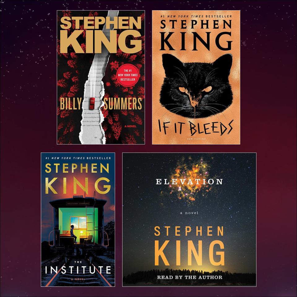 Stephen King books: 'Billy Summers,' 'If It Bleeds,' 'The Institute,' and 'Elevation'