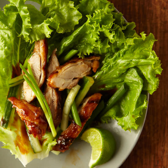 Korean-Style Chicken Wraps