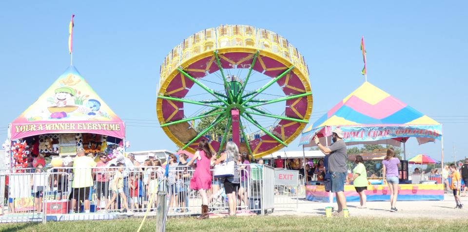 The 2022 Crawford County Fair is in full swing -- and spin -- on the midway Thursday afternoon.