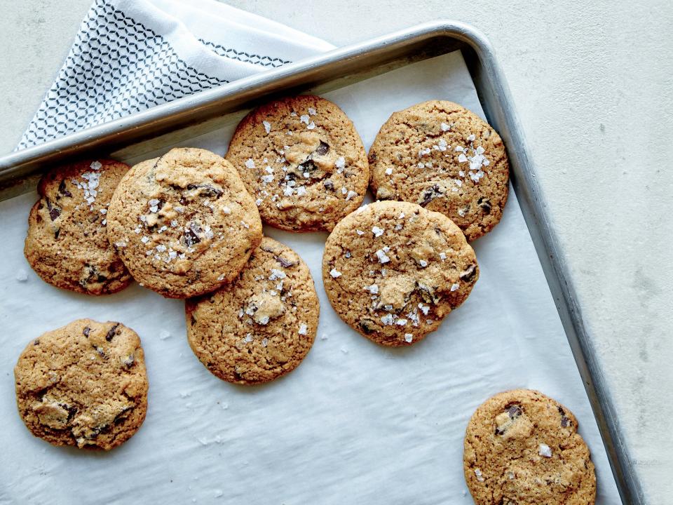 Crunchy-Chewy Salted Chocolate Chunk Cookies