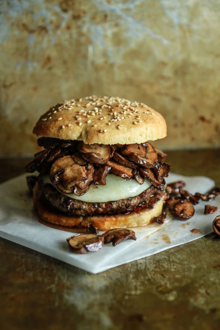 best burger toppings manchego mushroom