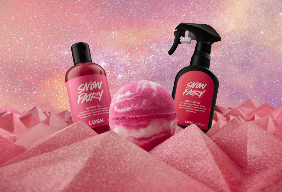 Lush's top three products are from its Snow Fairy collection. Photo: Lush
