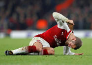 <p>Nicht nur Mittelfeldspieler Jack Wilshere war zeitweilig vom Auftritt seines Vereins FC Arsenal gegen Roter Stern Belgrad frustriert. Das Spiel in der Gruppenphase der Champions League ging 0:0 aus. Arsenal ist dennoch eine Runde weiter. (Bild: Reuters) </p>