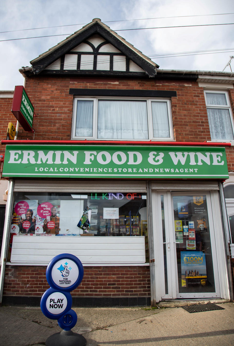 The attempted robbery happened at Ermin Food and Wine in Swindon. (SWNS)