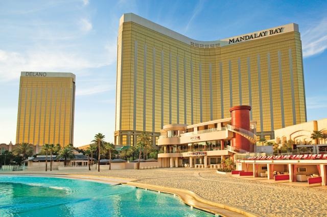 Mandalay Bay Delano pool beach lazy River cabana tour! 