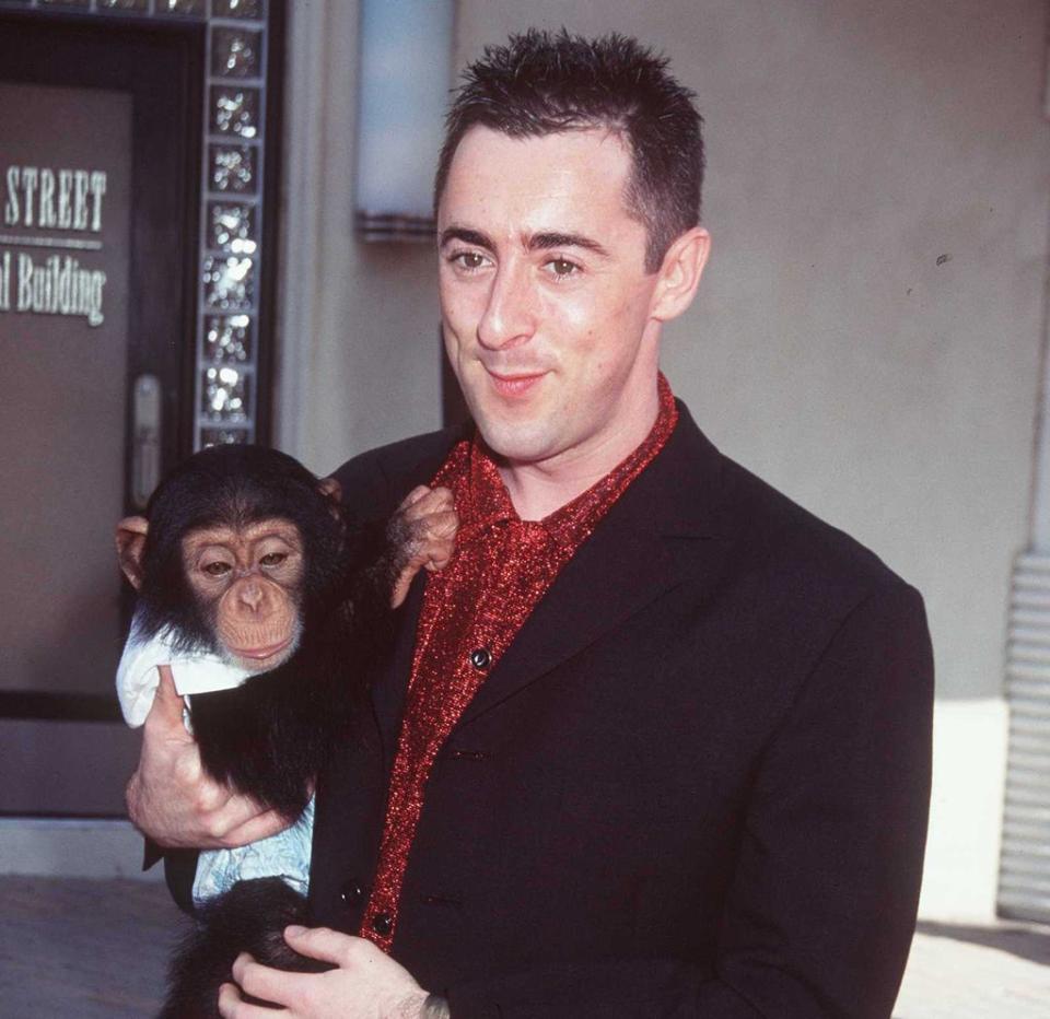 Alan Cumming and chimpanzee (Getty Images)