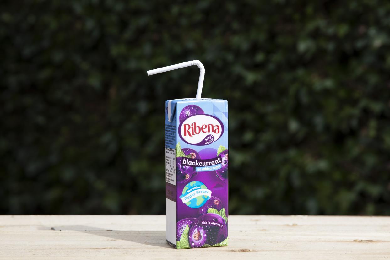 Bend with the times: A first look at the new paper straw. (Ribena)