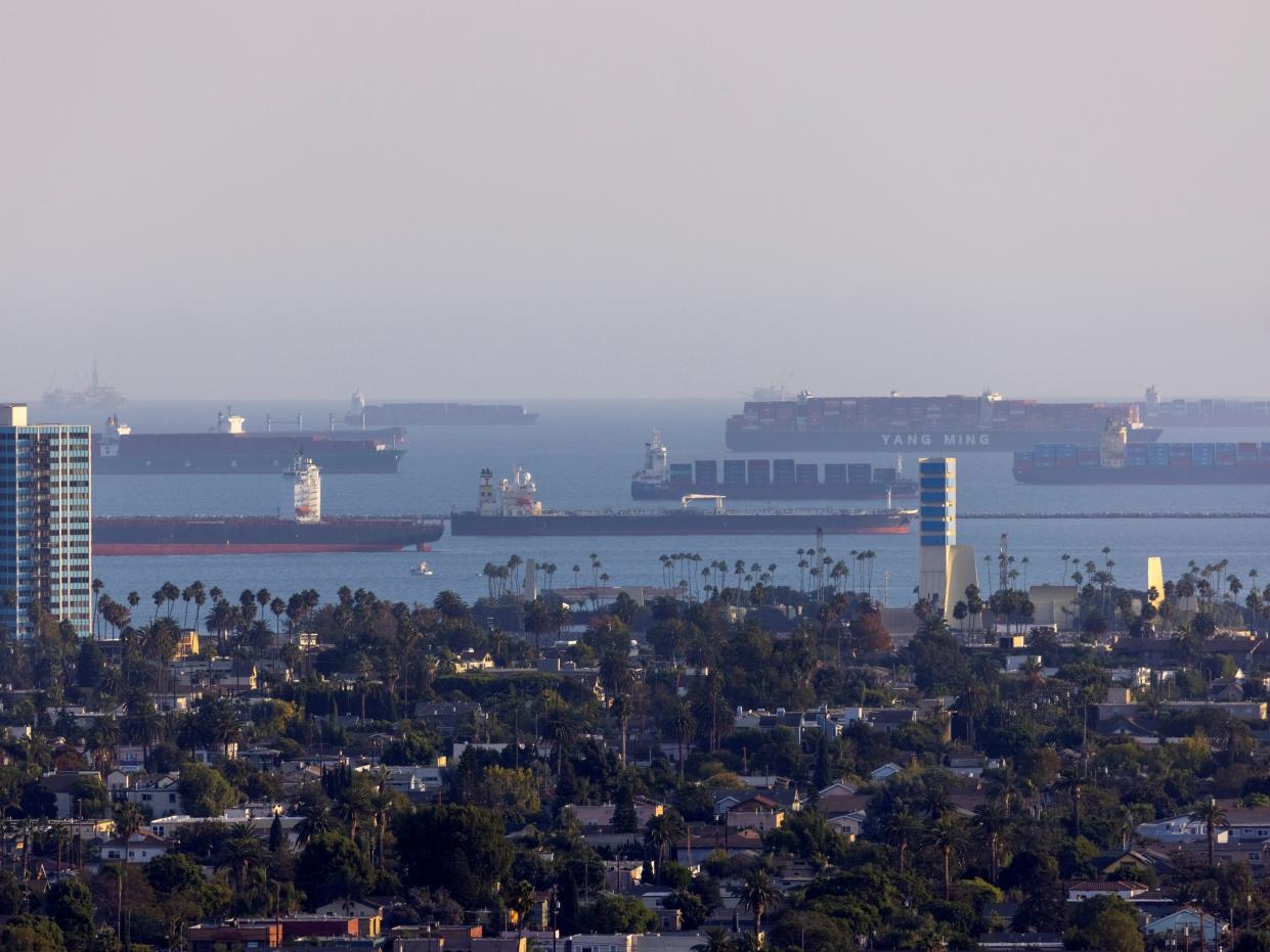 port of la congestion ships