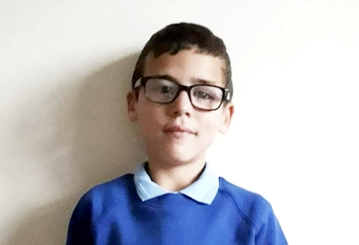 Alfie Steele, 9, died after being found in a critical condition at home in Droitwich, Worcestershire. (SWNS)