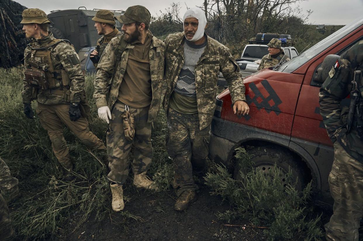 Ukrainian advances have retaken some territory from Russia, but much is still under foreign control. <a href="https://newsroom.ap.org/detail/APTOPIXRussiaUkraineWar/8b13d3f21330456ba0d9043dd9db1990/photo" rel="nofollow noopener" target="_blank" data-ylk="slk:AP Photo/Kostiantyn Liberov;elm:context_link;itc:0;sec:content-canvas" class="link ">AP Photo/Kostiantyn Liberov</a>