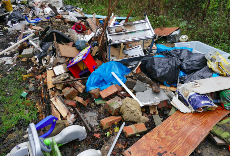 The number of fly-tipping incidents has risen for the third year in a row (PA)