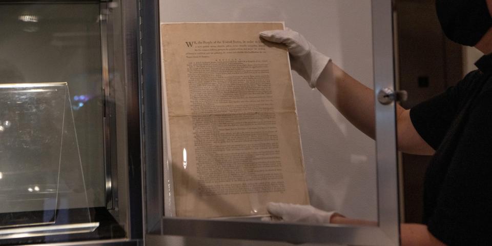 A rare copy of the US Constitution