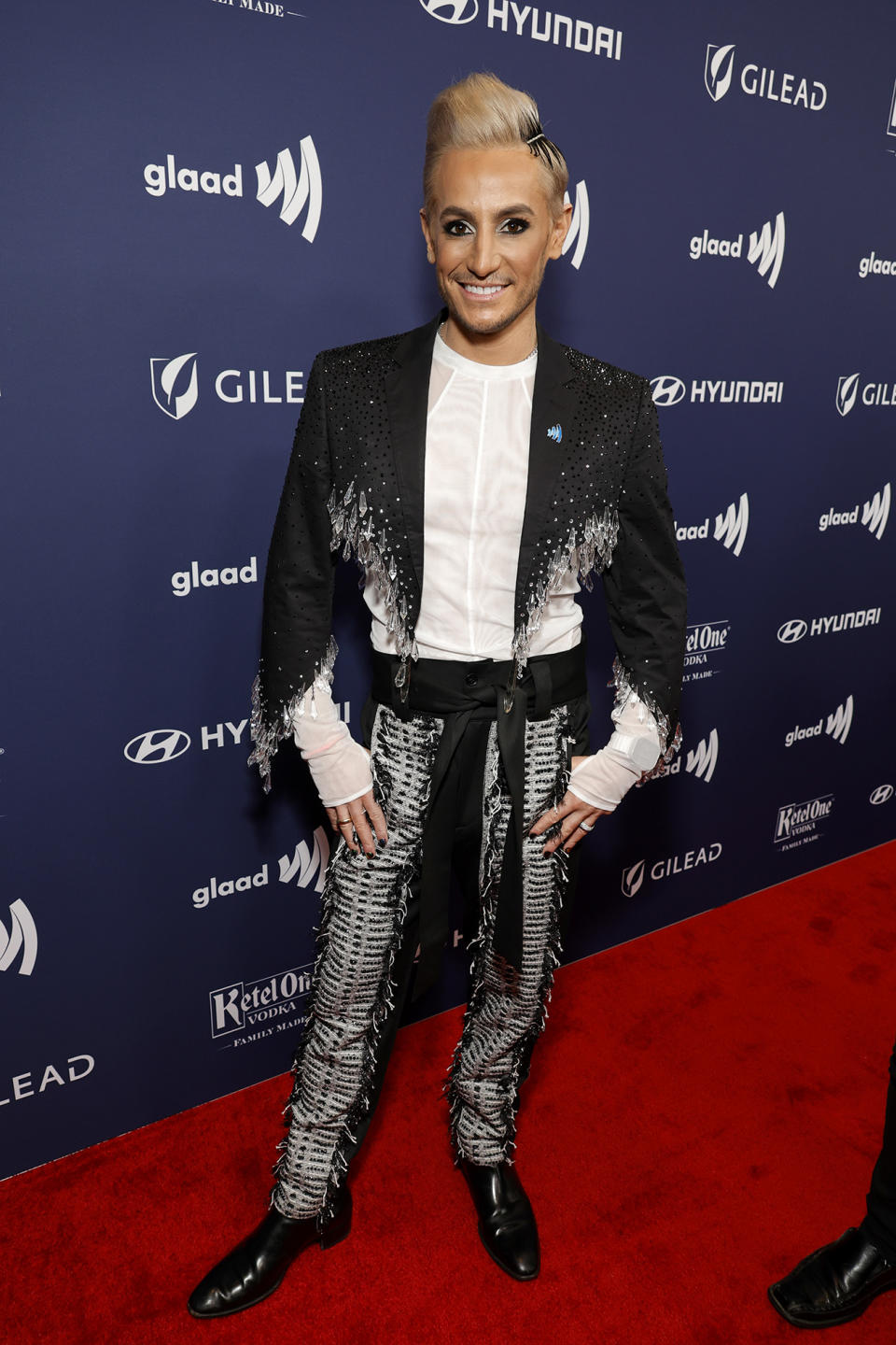 <p>BEVERLY HILLS, CALIFORNIA – MARCH 30: Frankie Grande attends the GLAAD Media Awards at The Beverly Hilton on March 30, 2023 in Beverly Hills, California. (Photo by Frazer Harrison/Getty Images for GLAAD)</p>