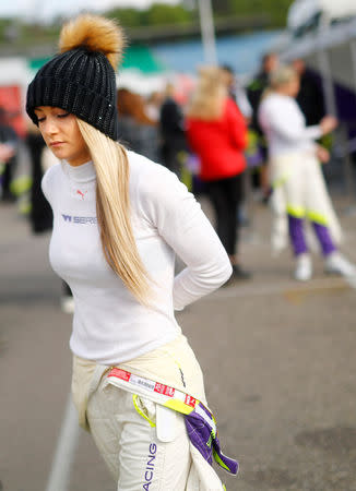 Motorsport - W Series - Hockenheim, Germany - May 3, 2019 Britain's Jessica Hawkins during practice REUTERS/Kai Pfaffenbach