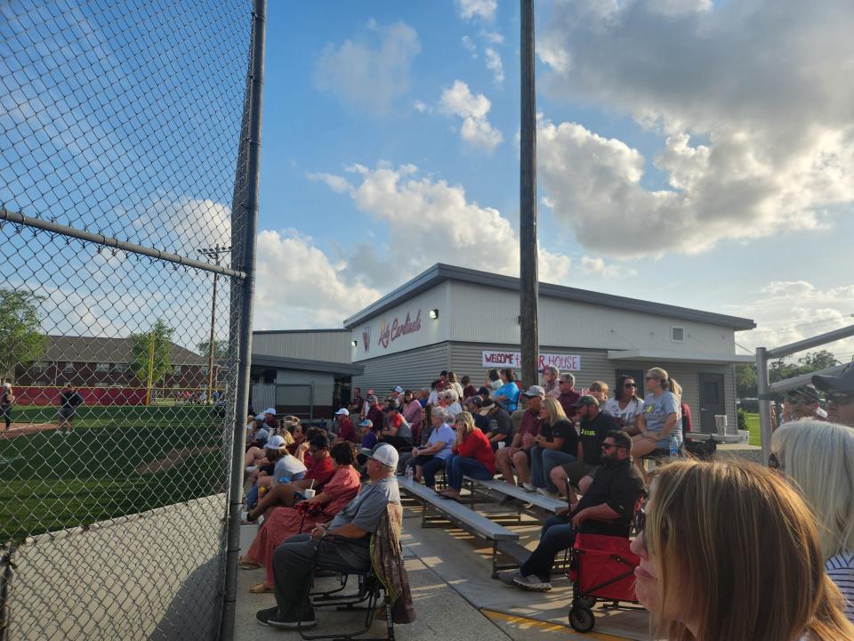 E.D. White Softball fans.