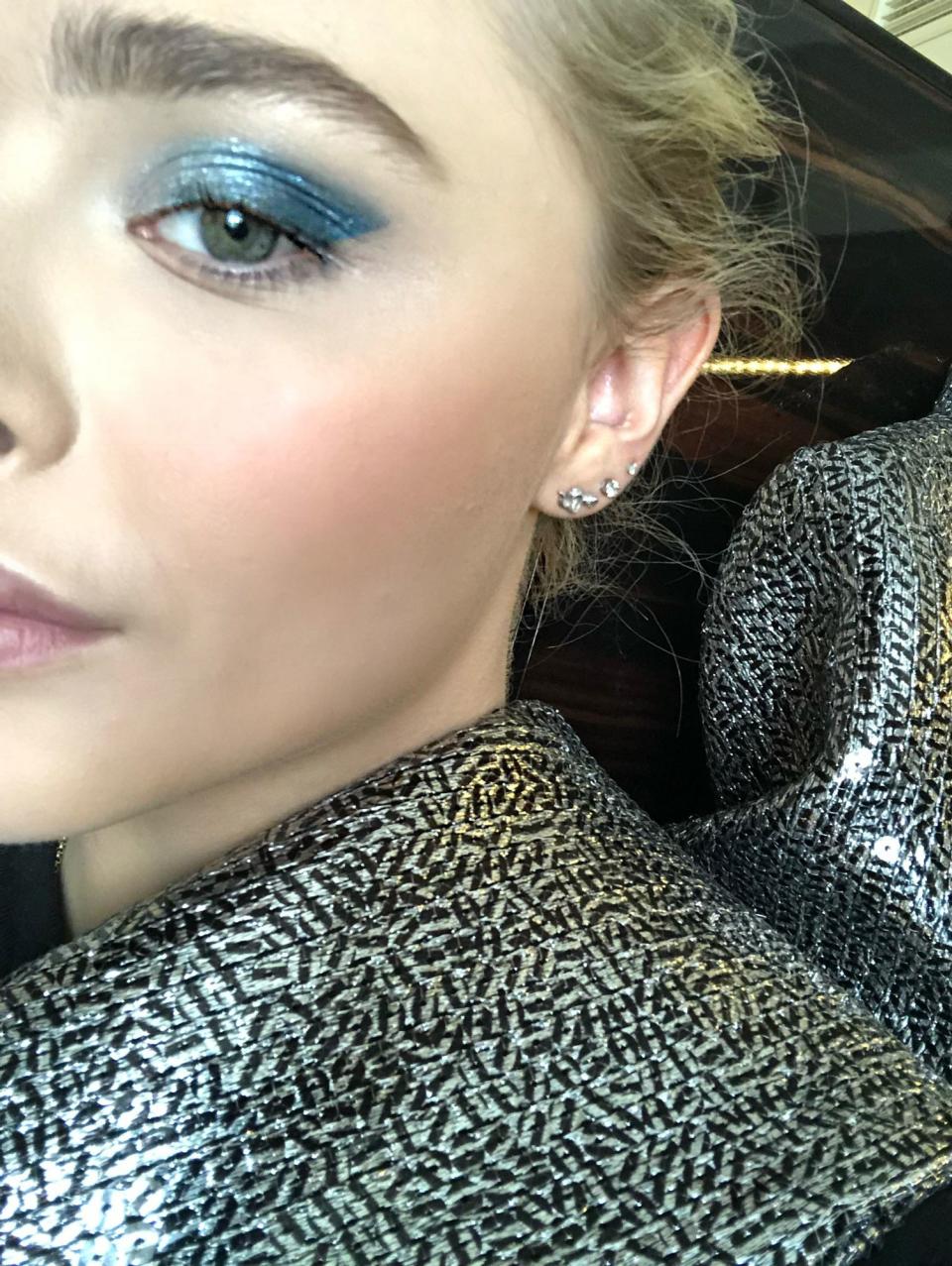 The actress shared snapshots from her Parisian Fashion Week adventures, including selfies with some fellow celebs.