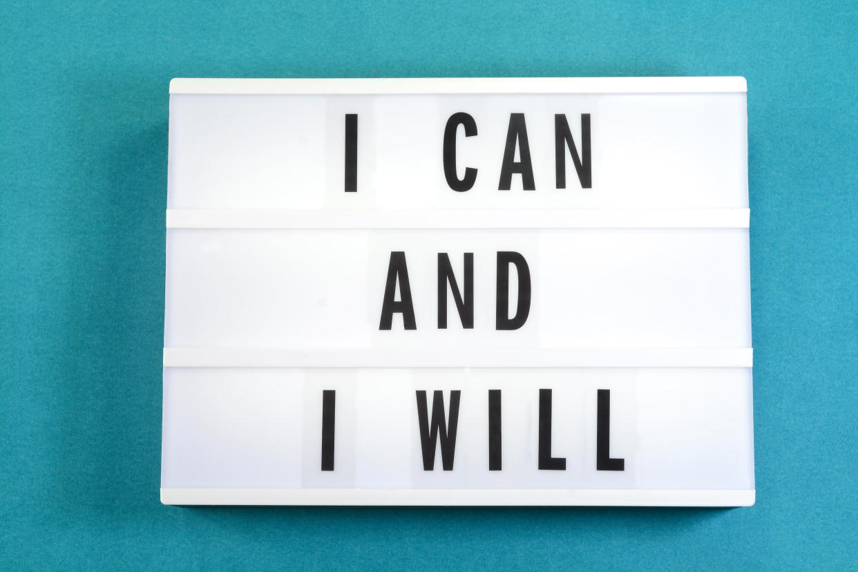 I can and I will  text on a light box.