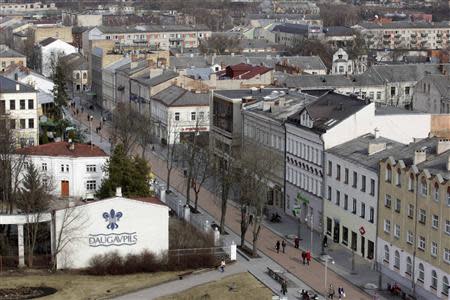 A general view of Daugavpils March 21, 2014. A REUTERS/Ints Kalnins