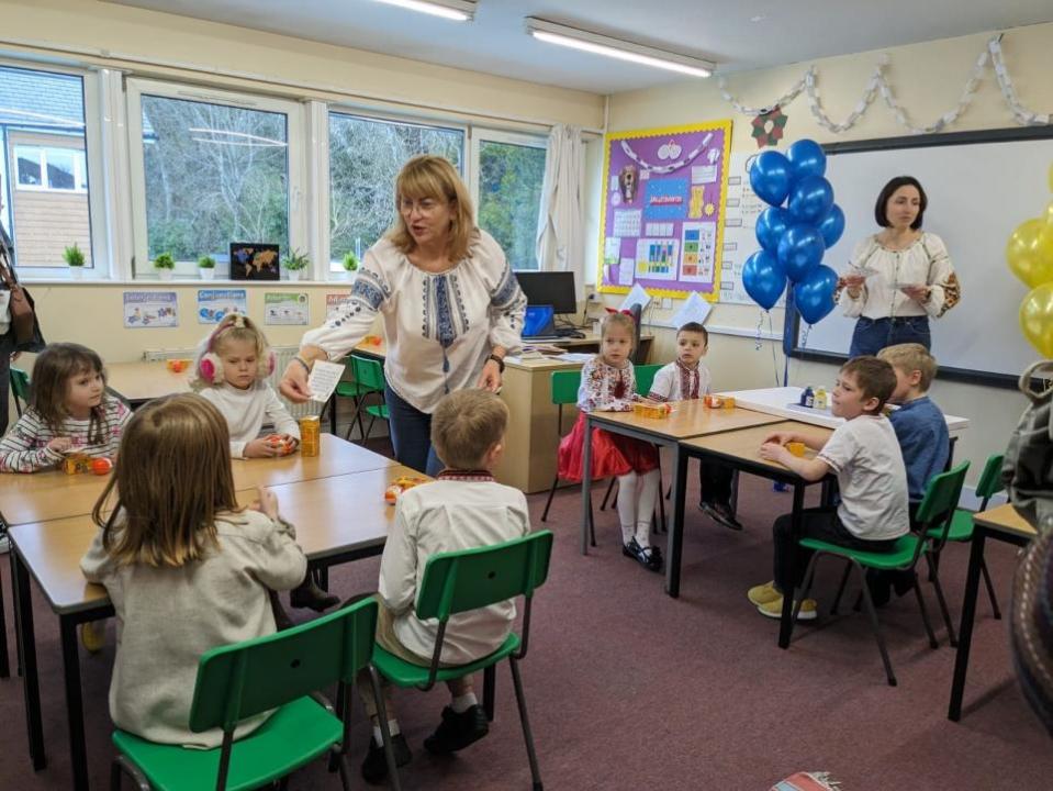 Salisbury Journal: Ukrainian children at Chafyn Grove
