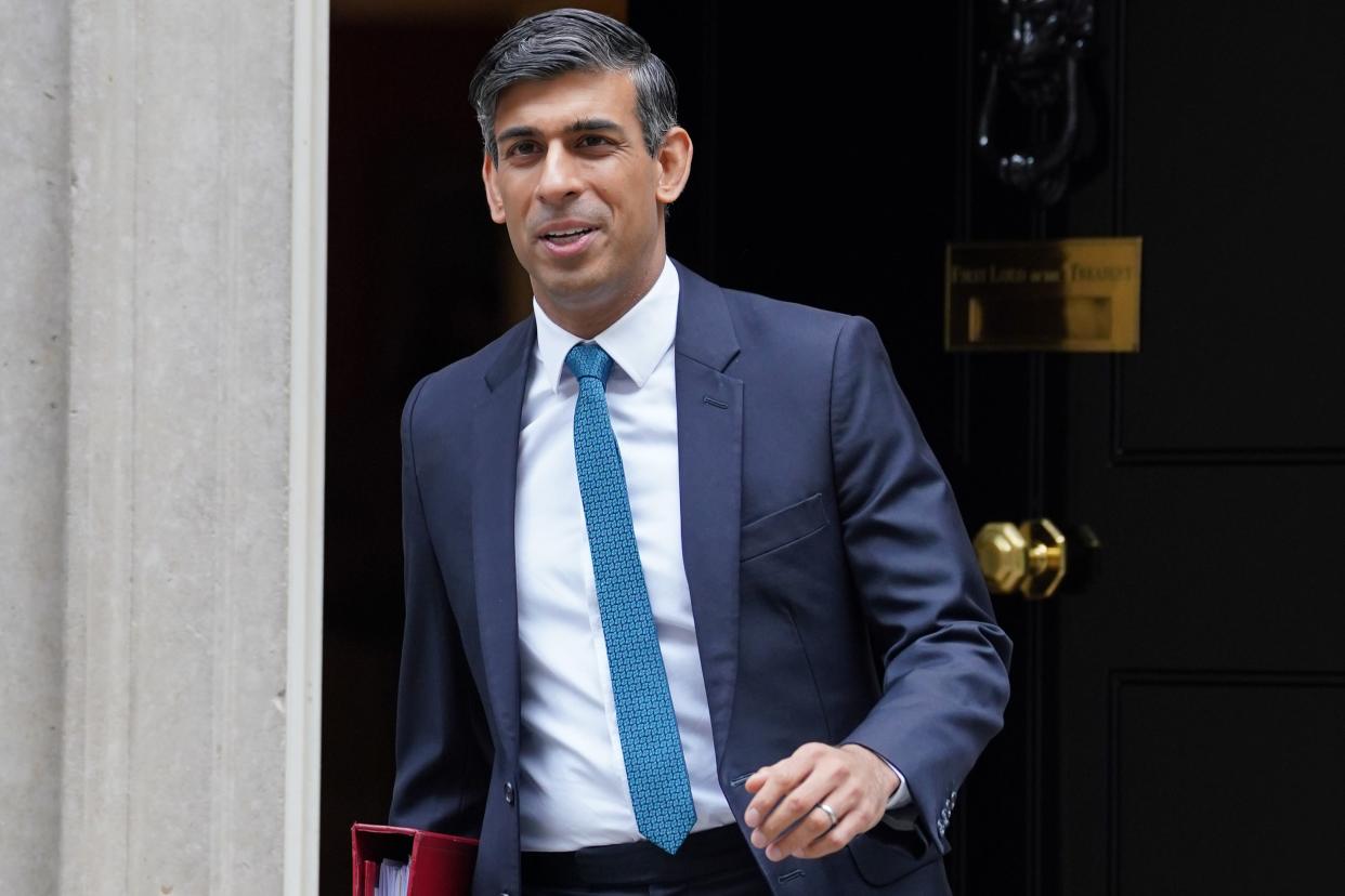 Rishi Sunak leaves 10 Downing Street (PA Wire)