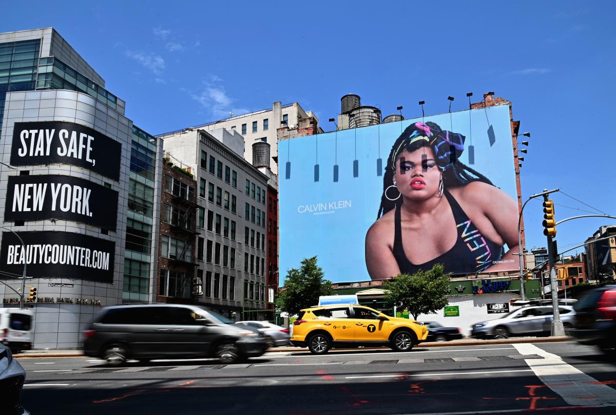 Jari Jones, star of Calvin Klein's Pride campaign, celebrates massive  billboard