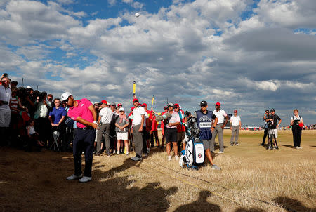 Golf - The 147th Open Championship - Carnoustie, Britain - July 22, 2018 Xander Schauffele of the U.S. in action during the final round REUTERS/Paul Childs