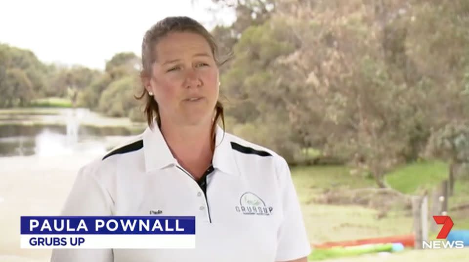 Paula Pownall is at the forefront of the bug food revolution. Source: 7 News