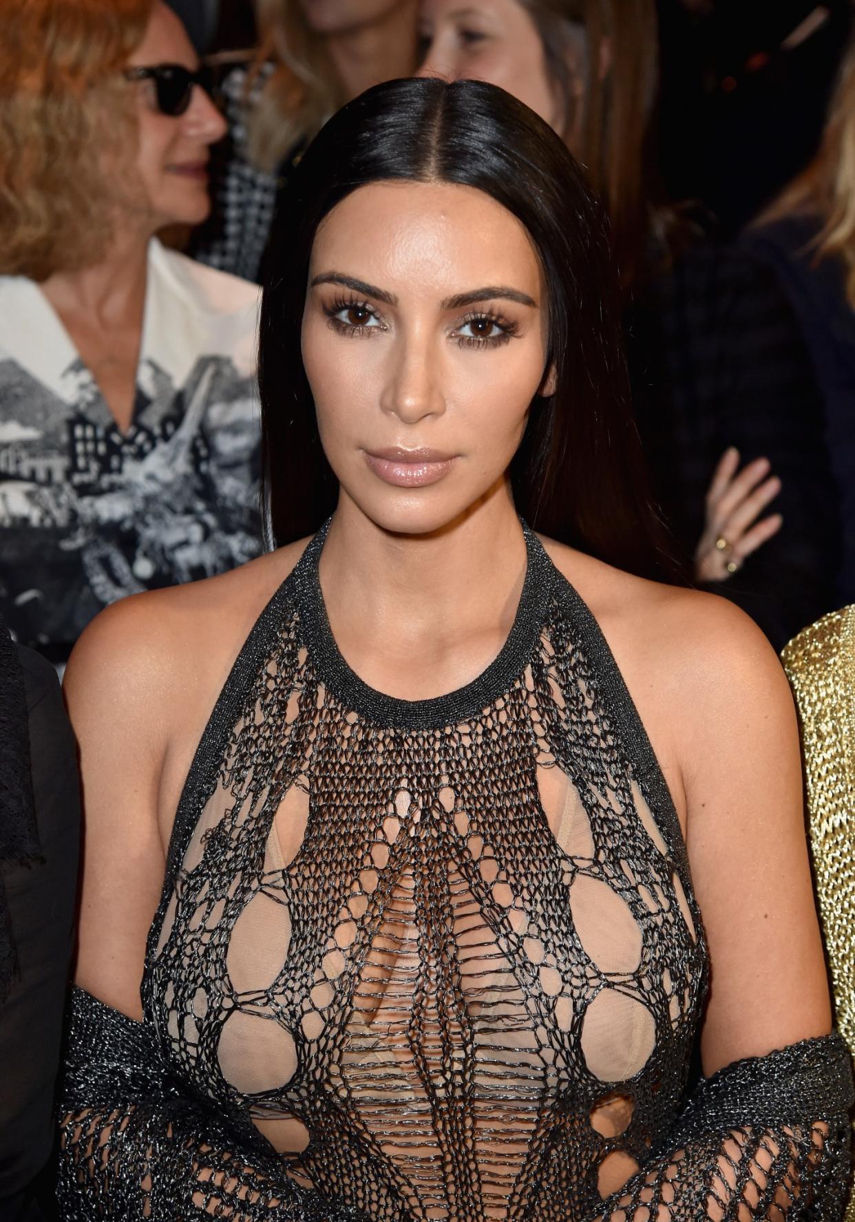 Kim Kardashian recently debuted a strange nail trend. (Photo: Getty Images)