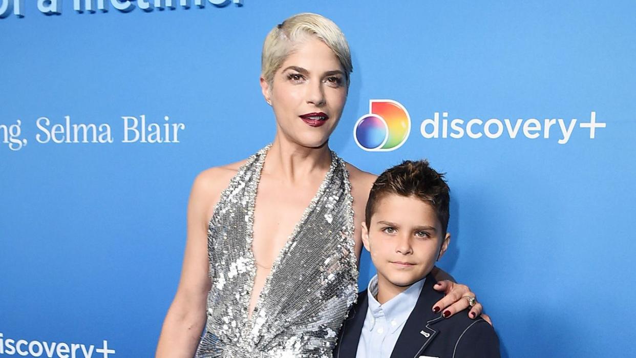 Selma Blair and Arthur Saint Bleick arrive at a special screening of "Introducing, Selma Blair", at the DGA Theatre in Los Angeles Special Screening of "Introducing, Selma Blair", Los Angeles, United States - 14 Oct 2021