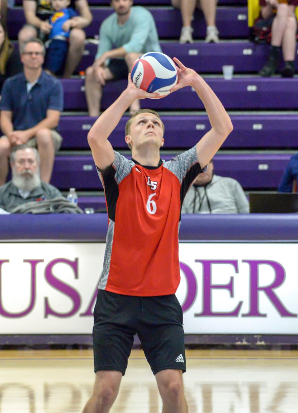 New La Salle volleyball coach Zach Harvey was the Division II Player of the Year as a senior in 2019.