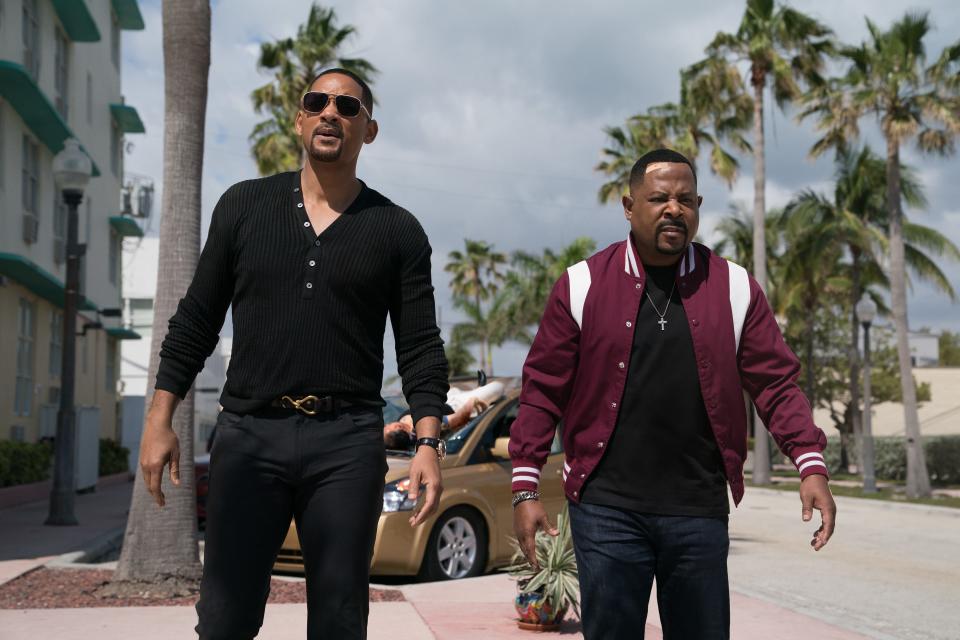 Mike (Will Smith, left) and Marcus (Martin Lawrence) are longtime Miami partners weighing their futures as cops in "Bad Boys for Life."