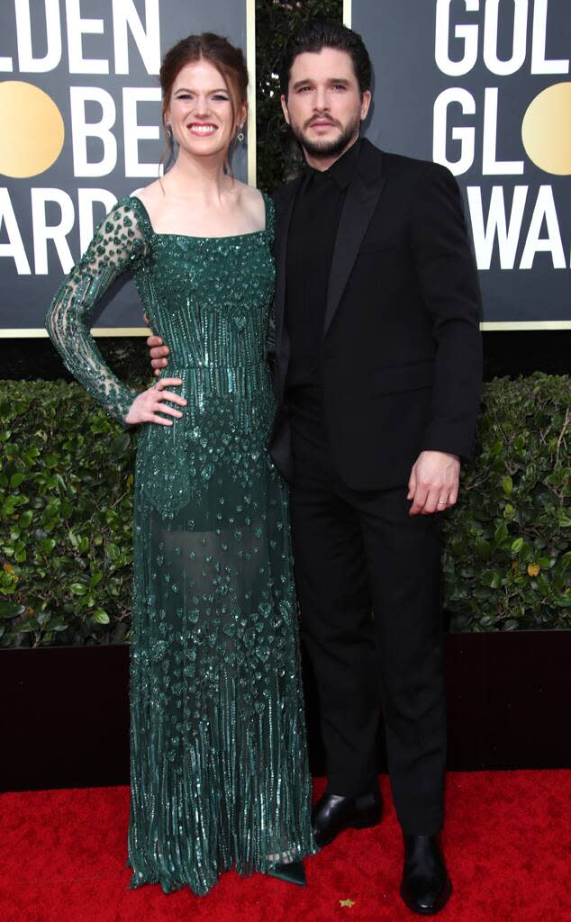 Rose Leslie, Kit Harington, 2020 Golden Globe Awards, Couples