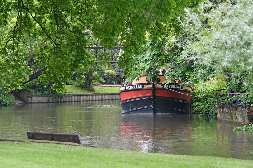 Barge on the River Thames near the Lammas