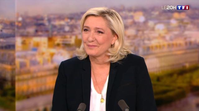 Marine Le Pen sur TF1 le 10 mai 2022 - TF1