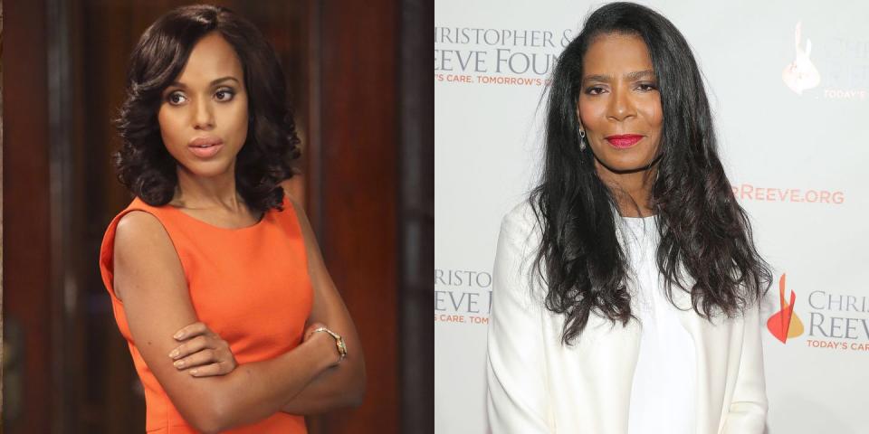 <p>Judy Smith is the real-life Olivia Pope, whom Washington plays on ABC's <em>Scandal. </em></p>