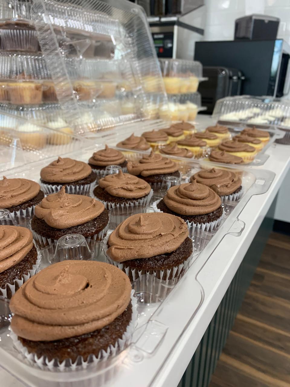 Several dozens of gluten-free cupcakes are made by recent Dalton High School graduate Aubrey Geiser. Geiser said this was one of her first big orders she made through her baking company Aubey's Bakery.