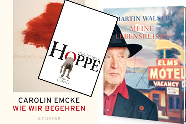 Literatur-Kritiker Denis Scheck empfiehlt diesmal Walser, Hoppe und Emcke (Bilder: Fischerverlage, Edition Corso)