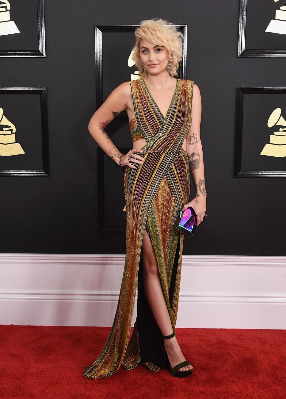Paris Jackson daughter wore Balmain to the 59th Grammy Awards, 2017
