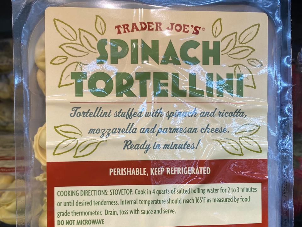 Trader Joe's spinach tortellini