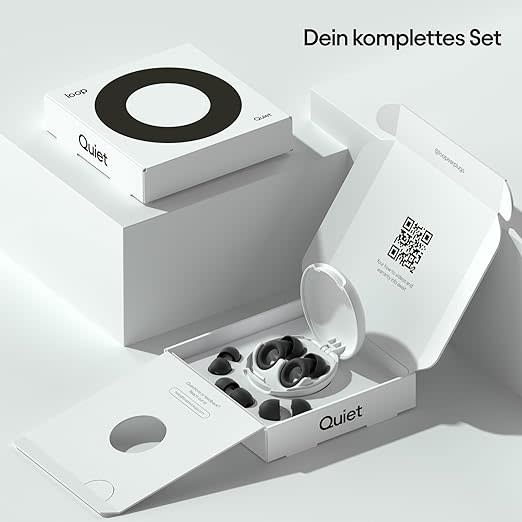 Die Quiet Loops kommen in 4 verschiedenen Größen und mit einem praktischen Aufbewahrungs-Case. (Foto: Amazon)