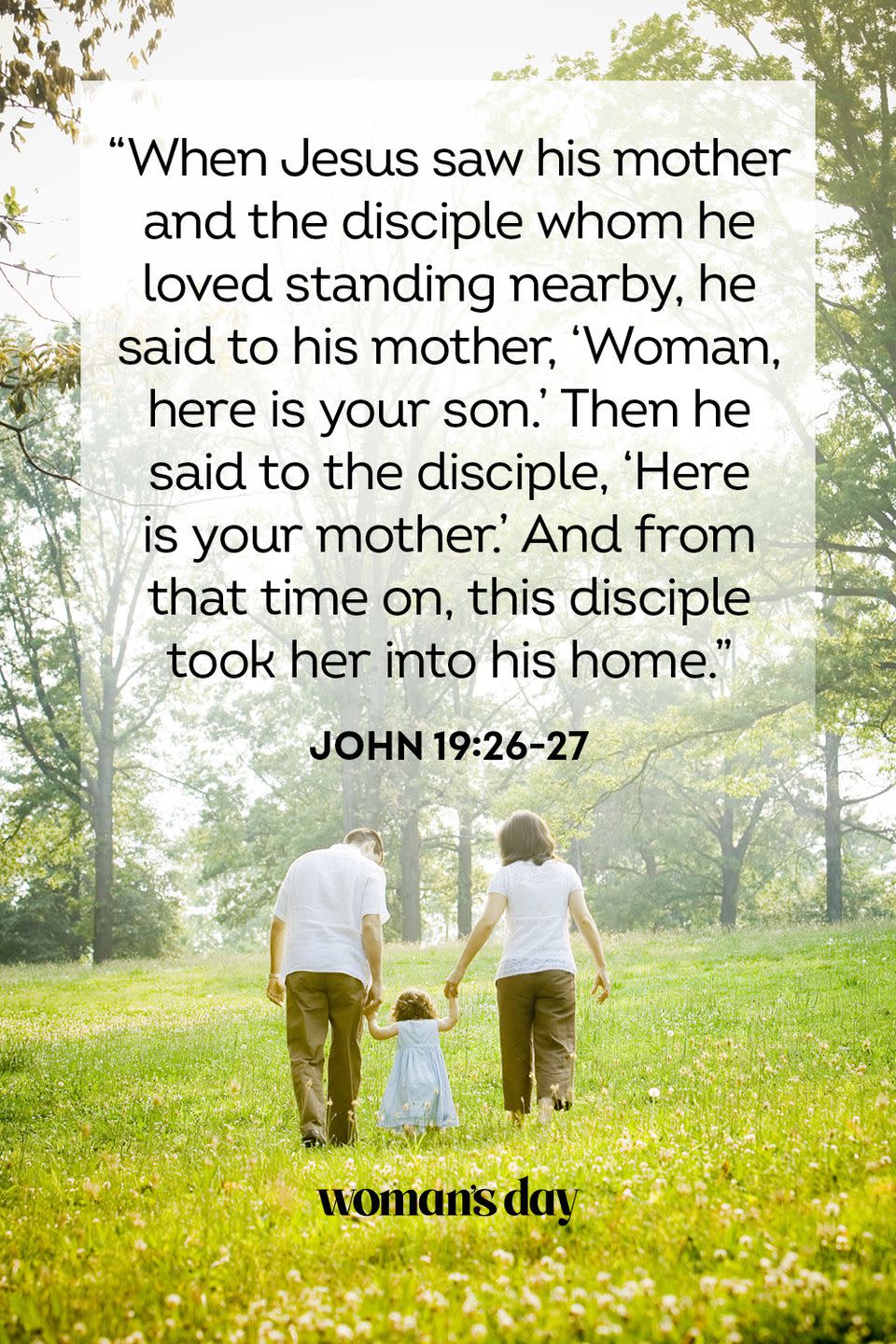 bible verses about mothers john 19 26 through 27