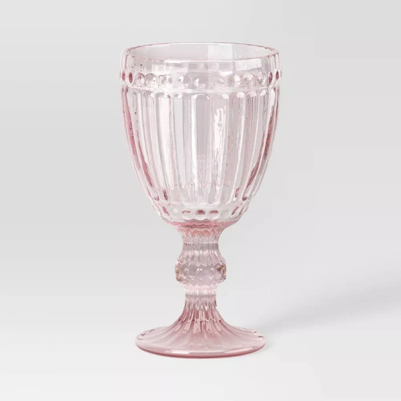 Threshold 7.5oz Glass Goblet, Pink