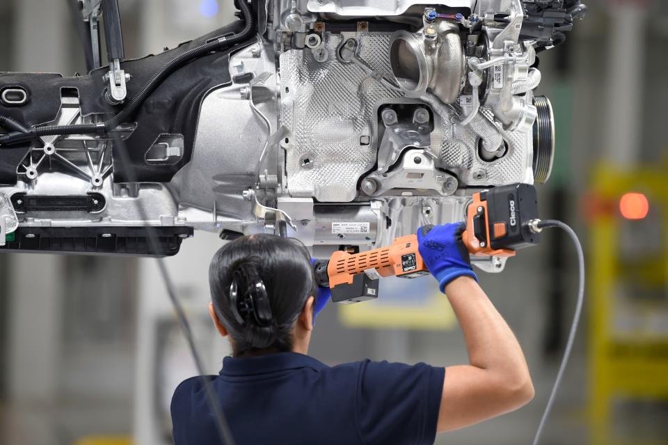 Una fábrica de autos en San Luis Potosí, México. (Foto: ALFREDO ESTRELLA/AFP via Getty Images)