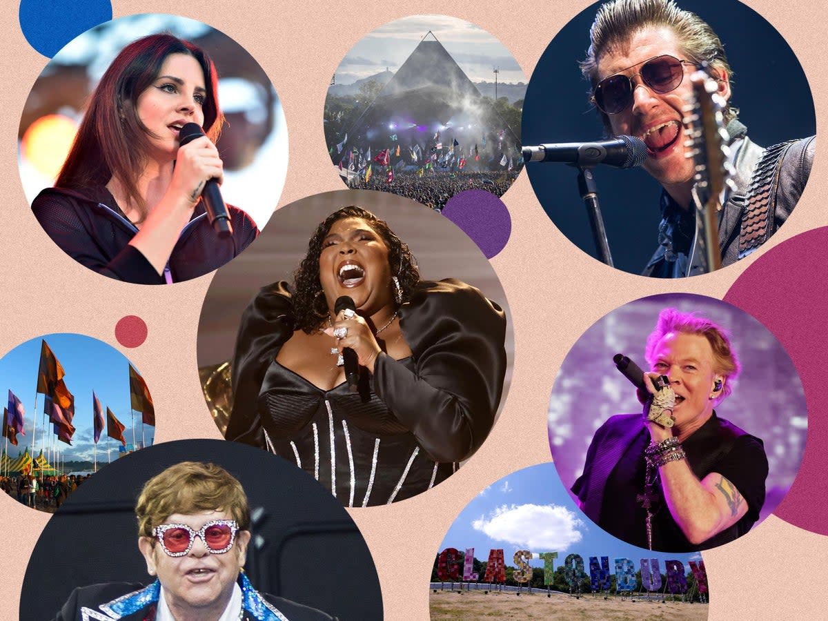 Snap Out of It: Glastonbury has booked three male headliners (Guns N’ Roses, Arctic Monkeys and Elton John) this year (Getty/The Indepependent)